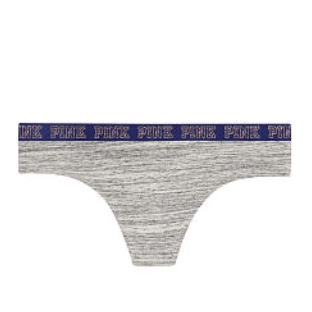 New Victoria’s Secret PINK Lurex Logo Thong Panties - XSmall